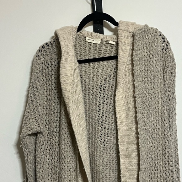 Sleeping on Snow By Anthropologie Wool Blend Hooded Sweater Oversized Small - Picture 3 of 10